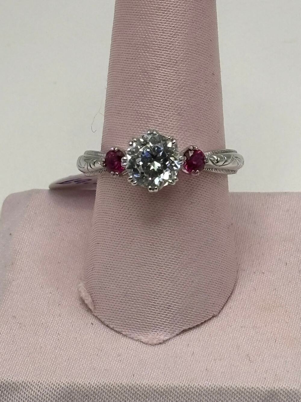 Tacori Sterling Silver Clear CZ Solitaire Ring Size 9 #79806